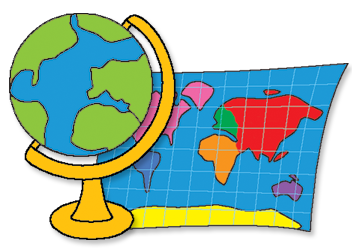 Globe & Map Illustration