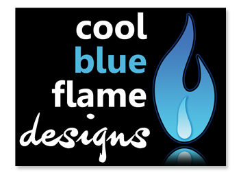 Cool Blue Flame Logo