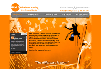 HAYLO Window Cleaning Website