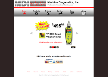 Machine Diagnostics Website